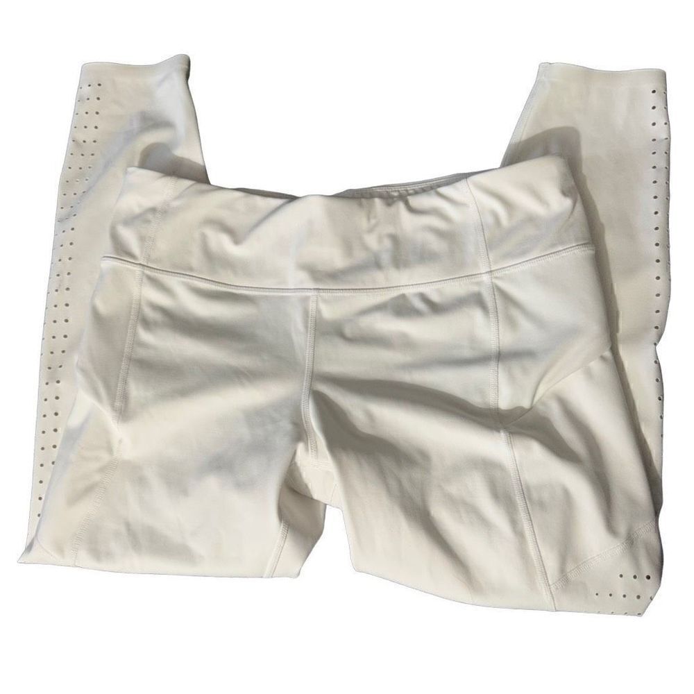 Athleta white leggings size large